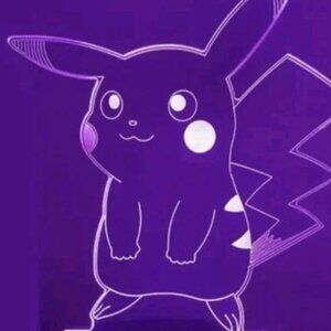 Pokémon - Pikachu 3D Visualization RGB Lamp - 7 different colors - Brand New